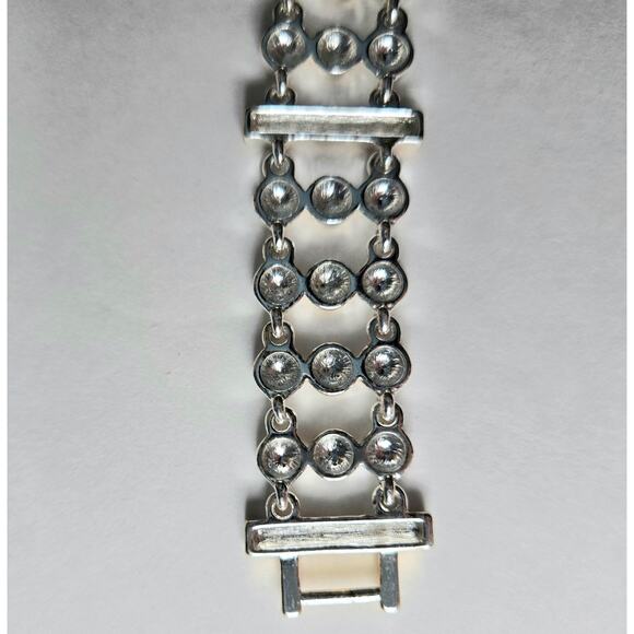 Gold and Silver Toned Clasp Bracelet - Picture 5 of 11